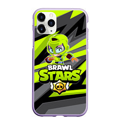 Чехол iPhone 11 Pro матовый BRAWL STARS MAX, цвет: 3D-светло-сиреневый
