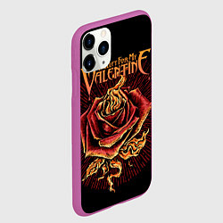 Чехол iPhone 11 Pro матовый Bullet For My Valentine, цвет: 3D-фиолетовый — фото 2