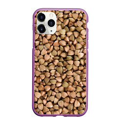 Чехол iPhone 11 Pro матовый Гречка Греча, цвет: 3D-фиолетовый