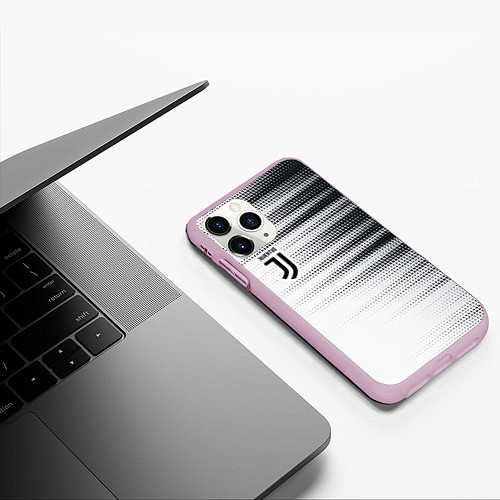 Чехол iPhone 11 Pro матовый Форма Ювентуса / 3D-Розовый – фото 3