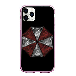 Чехол iPhone 11 Pro матовый Umbrella Corporation, цвет: 3D-розовый