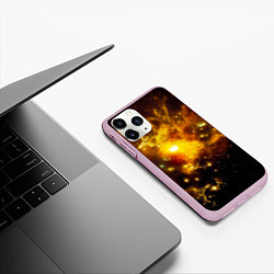 Чехол iPhone 11 Pro матовый Space, цвет: 3D-розовый — фото 2