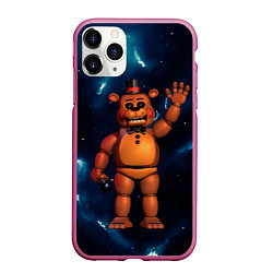 Чехол iPhone 11 Pro матовый Five Nights At Freddys, цвет: 3D-малиновый