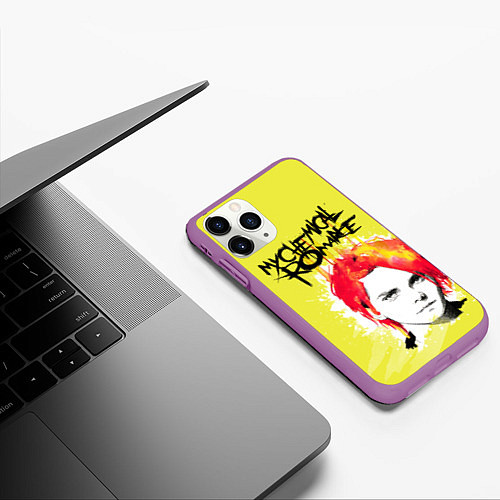 Чехол iPhone 11 Pro матовый My Chemical Romance / 3D-Фиолетовый – фото 3