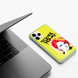Чехол iPhone 11 Pro матовый My Chemical Romance, цвет: 3D-салатовый — фото 2