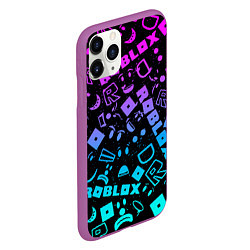 Чехол iPhone 11 Pro матовый Roblox, цвет: 3D-фиолетовый — фото 2