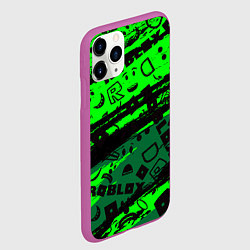 Чехол iPhone 11 Pro матовый Roblox, цвет: 3D-фиолетовый — фото 2