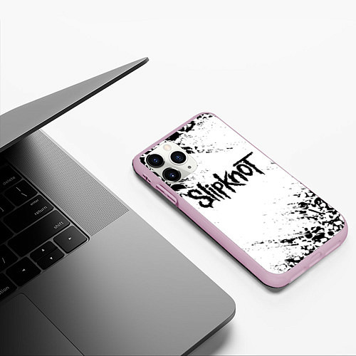 Чехол iPhone 11 Pro матовый SLIPKNOT / 3D-Розовый – фото 3