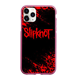 Чехол iPhone 11 Pro матовый SLIPKNOT, цвет: 3D-малиновый