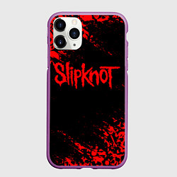 Чехол iPhone 11 Pro матовый SLIPKNOT, цвет: 3D-фиолетовый