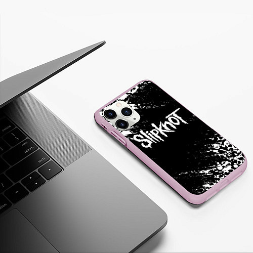 Чехол iPhone 11 Pro матовый SLIPKNOT / 3D-Розовый – фото 3