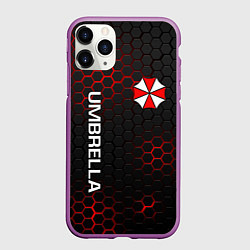 Чехол iPhone 11 Pro матовый UMBRELLA CORP, цвет: 3D-фиолетовый