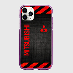 Чехол iPhone 11 Pro матовый MITSUBISHI, цвет: 3D-фиолетовый