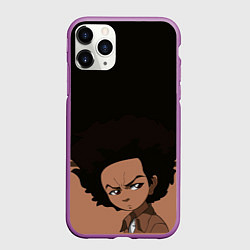 Чехол iPhone 11 Pro матовый Аниме, цвет: 3D-фиолетовый