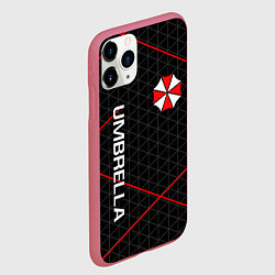 Чехол iPhone 11 Pro матовый UMBRELLA CORP, цвет: 3D-малиновый — фото 2