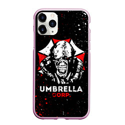 Чехол iPhone 11 Pro матовый RESIDENT EVIL 3, цвет: 3D-розовый