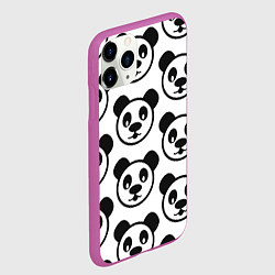 Чехол iPhone 11 Pro матовый Panda, цвет: 3D-фиолетовый — фото 2