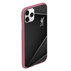 Чехол iPhone 11 Pro матовый Liverpool FC, цвет: 3D-малиновый — фото 2