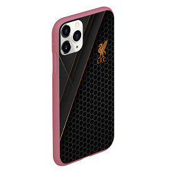 Чехол iPhone 11 Pro матовый Liverpool FC, цвет: 3D-малиновый — фото 2