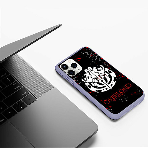 Чехол iPhone 11 Pro матовый OVERLORD / 3D-Светло-сиреневый – фото 3