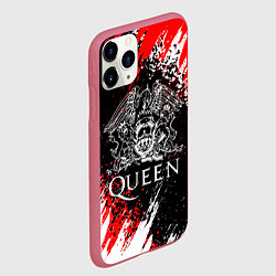 Чехол iPhone 11 Pro матовый QUEEN, цвет: 3D-малиновый — фото 2