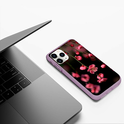 Чехол iPhone 11 Pro матовый Весна 2020 / 3D-Сиреневый – фото 3