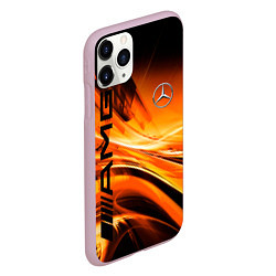 Чехол iPhone 11 Pro матовый MERCEDES, цвет: 3D-розовый — фото 2