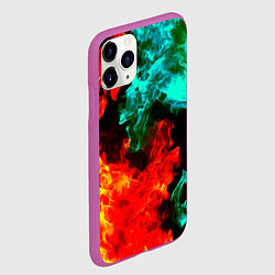 Чехол iPhone 11 Pro матовый БИТВА ОГНЕЙ, цвет: 3D-фиолетовый — фото 2