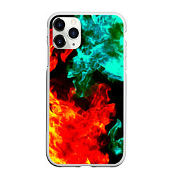 Чехол iPhone 11 Pro матовый БИТВА ОГНЕЙ, цвет: 3D-белый