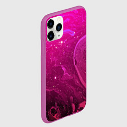 Чехол iPhone 11 Pro матовый РОЗОВЫЙ КОСМОС, цвет: 3D-фиолетовый — фото 2