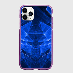 Чехол iPhone 11 Pro матовый СИНЯЯ БРОНЯ, цвет: 3D-фиолетовый