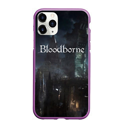 Чехол iPhone 11 Pro матовый Bloodborne, цвет: 3D-фиолетовый