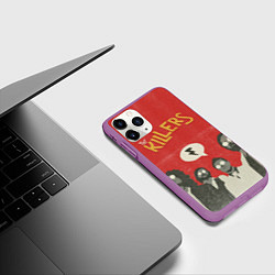 Чехол iPhone 11 Pro матовый The Killers, цвет: 3D-фиолетовый — фото 2
