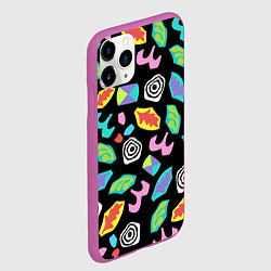 Чехол iPhone 11 Pro матовый STRANGER THINGS, цвет: 3D-фиолетовый — фото 2