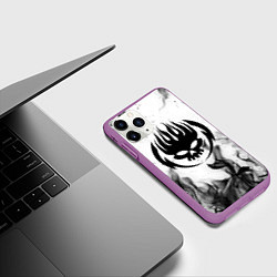 Чехол iPhone 11 Pro матовый THE OFFSPRING, цвет: 3D-фиолетовый — фото 2