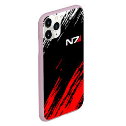 Чехол iPhone 11 Pro матовый MASS EFFECT N7, цвет: 3D-розовый — фото 2