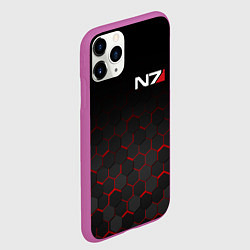 Чехол iPhone 11 Pro матовый MASS EFFECT N7, цвет: 3D-фиолетовый — фото 2