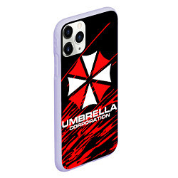 Чехол iPhone 11 Pro матовый Umbrella Corporation, цвет: 3D-светло-сиреневый — фото 2