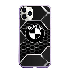 Чехол iPhone 11 Pro матовый BMW, цвет: 3D-светло-сиреневый