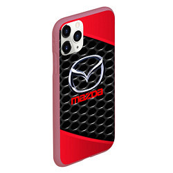 Чехол iPhone 11 Pro матовый MAZDA, цвет: 3D-малиновый — фото 2