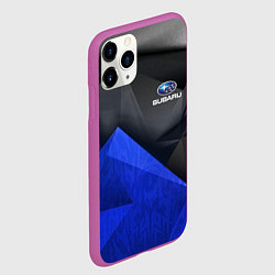 Чехол iPhone 11 Pro матовый SUBARU, цвет: 3D-фиолетовый — фото 2