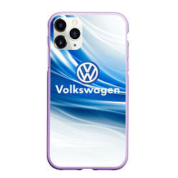 Чехол iPhone 11 Pro матовый Volkswagen, цвет: 3D-сиреневый