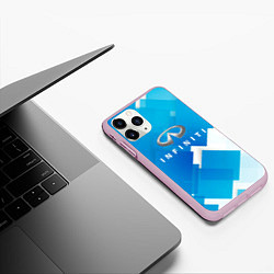 Чехол iPhone 11 Pro матовый Infiniti, цвет: 3D-розовый — фото 2