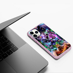 Чехол iPhone 11 Pro матовый KIMETSU NO YAIBA, цвет: 3D-розовый — фото 2