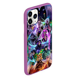 Чехол iPhone 11 Pro матовый KIMETSU NO YAIBA, цвет: 3D-фиолетовый — фото 2