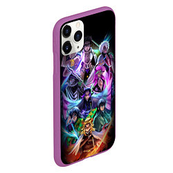 Чехол iPhone 11 Pro матовый KIMETSU NO YAIBA, цвет: 3D-фиолетовый — фото 2