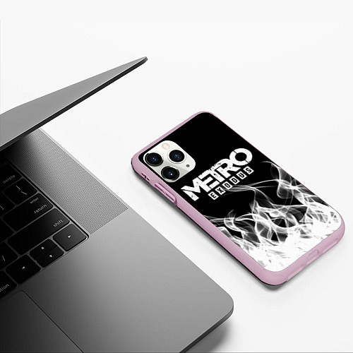 Чехол iPhone 11 Pro матовый METRO EXODUS / 3D-Розовый – фото 3