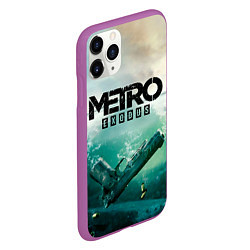 Чехол iPhone 11 Pro матовый METRO EXODUS, цвет: 3D-фиолетовый — фото 2