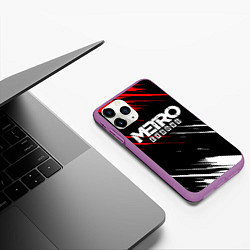 Чехол iPhone 11 Pro матовый METRO EXODUS, цвет: 3D-фиолетовый — фото 2