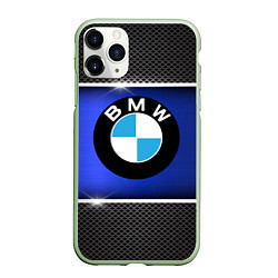 Чехол iPhone 11 Pro матовый BMW, цвет: 3D-салатовый